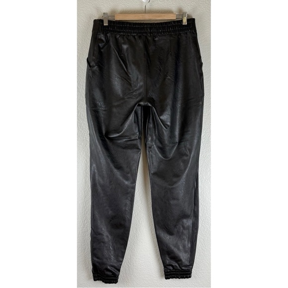 SPANX Faux Leather Jogger Pants Black slim skinny cargo pockets, size XL - Picture 4 of 14